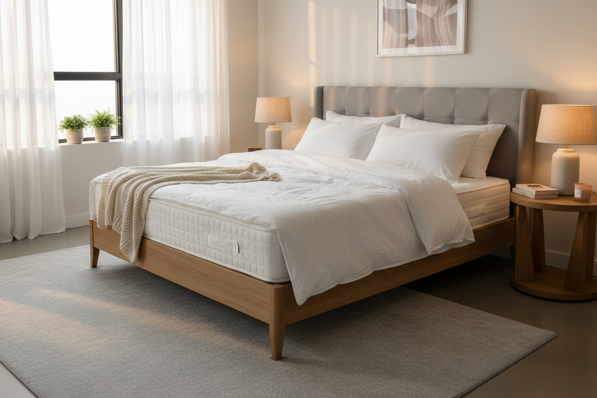 Mattresses and box springs for bedroom comfort and support