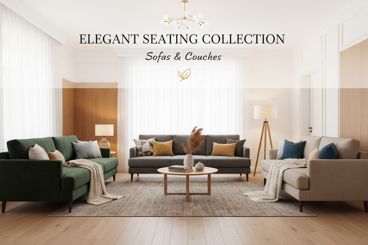 Sofas and couches for comfortable living room seating