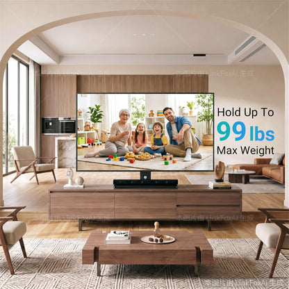 Universal Swivel TV Stand for 32-75 Inch Tvs, Table Top TV Stand Base up to 99 Lbs, 4 Height Adjustable Universal TV Legs with Tempered Glass Base, Max VESA 600X400Mm, PSTVS02-N13