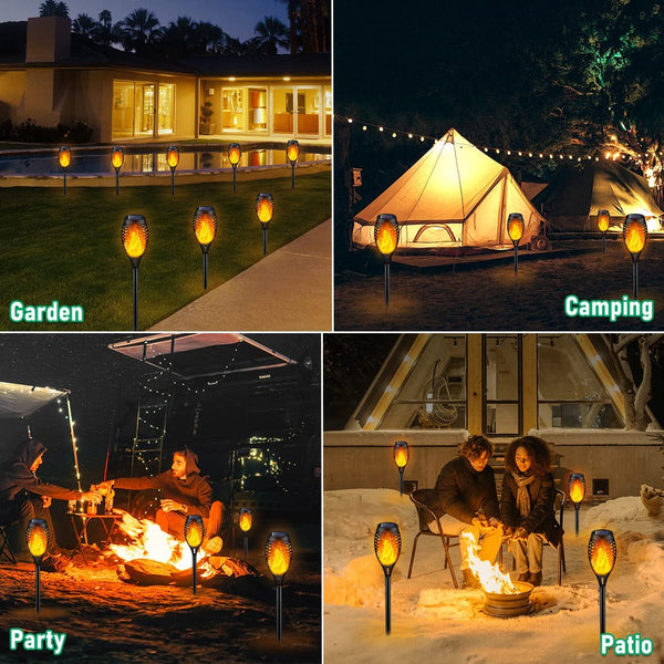 Solar Torch Light with Flickering Flame for Halloween Decorations2