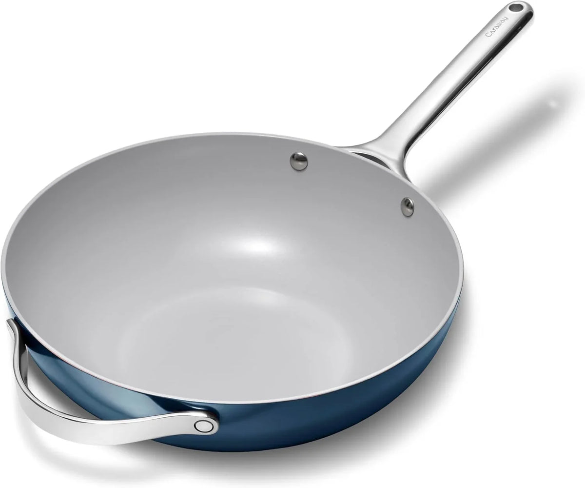 caraway-12-non-stick-ceramic-coated-stir-fry-pan-wok-inspired-pan-free-from-forever-chemicals-high-sloped-walls-stainless-steel-handles-navy