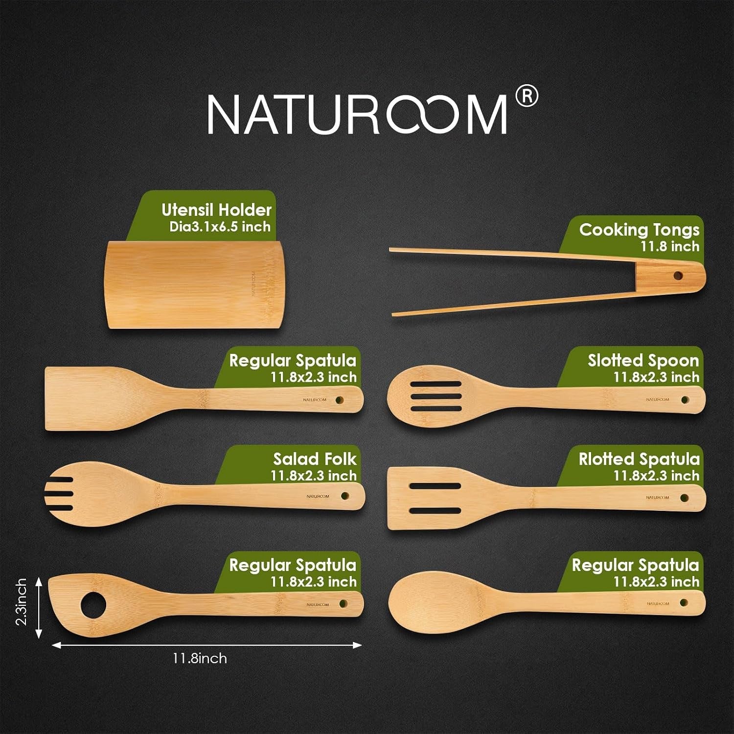 kitchen-utensils-set-of-8-pcs-12inches-bamboo-wooden-cooking-spoon-spatula-tools-perfect-for-non-stick-cookware-bamboo-12inches