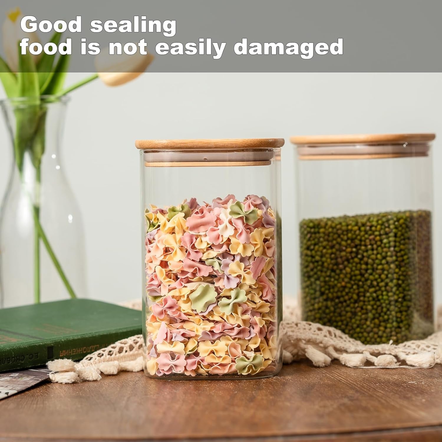 6-pack-glass-food-storage-jars-37-oz-glass-storage-containers-clear-glass-food-canister-with-bamboo-lid-airtight-for-serving-tea-coffee-flour-sugar-candy-cookie-spice-and-more-square