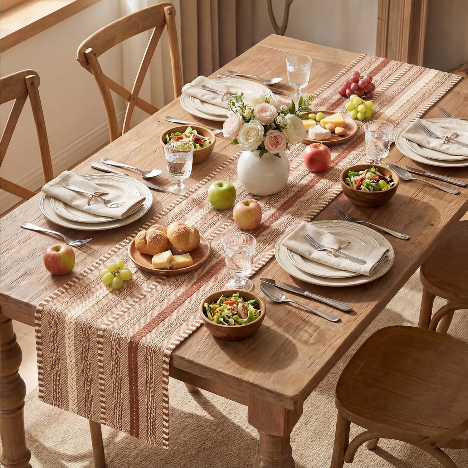 caramel-farmhouse-stripe-braided-table-runner-12x72-inch