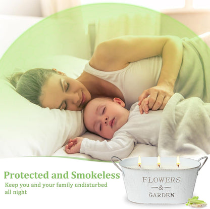 Citronella Candles Outdoor, 30Oz Large Citronella Candles for Patio Yard Home, 3-Wick Natural Soy Wax Lemongrass Scented Candle, 150 Hours Long Lasting Burning Candle for Garden Balcony Camping2