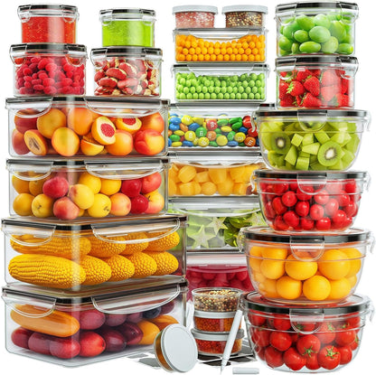 52 PCS Food Storage Containers with Lids Airtight (26 Lids & 26 Containers)1