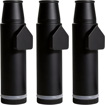 Metal Ieak-Proof Bottle (2Nd Generation Upgrade Version) (Black）Portable Pepper Shaker (3 Pack)1