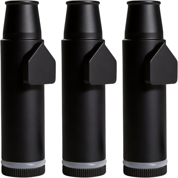 Metal Ieak-Proof Bottle (2Nd Generation Upgrade Version) (Black）Portable Pepper Shaker (3 Pack)1