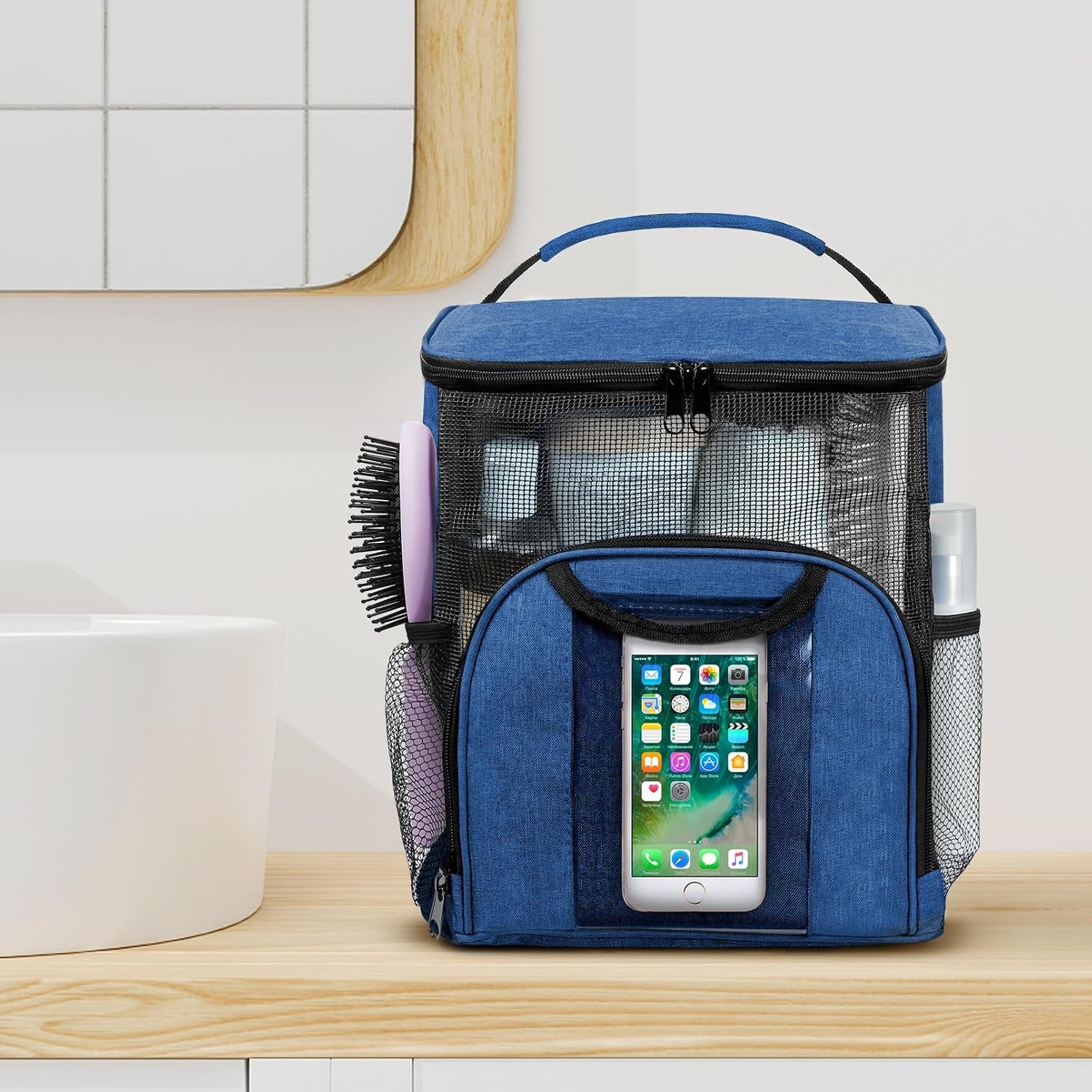 mesh-shower-caddy-portable-dorm-room-essentials-toiletry-tote-bag