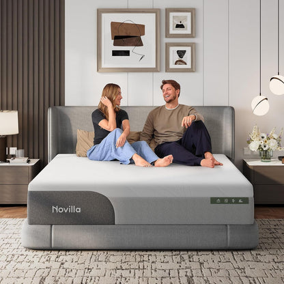 Bliss Cooling Queen Mattress, 14 Inch Gel Queen Memory Foam | Mattress in a Box with Cool-Touch Nylon Cover, Pain Relief & Spinal Support with Certipur-Us Certified Foam1
