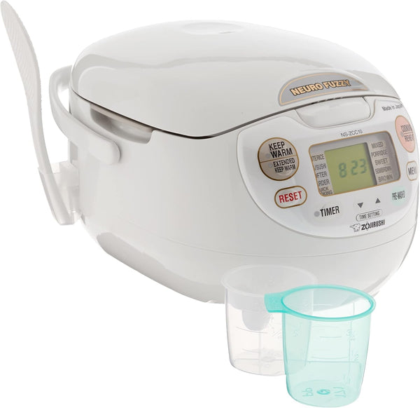 Zojirushi Ns ZCC10 Neuro Fuzzy Rice Cooker and Warmer (White) | Automatic Keep-Warm, Delay Timer2