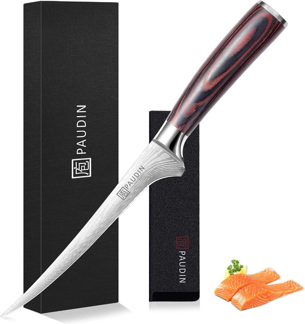 Fillet Knife,7 Inch Boning Knife, Sharp Fish Knife1