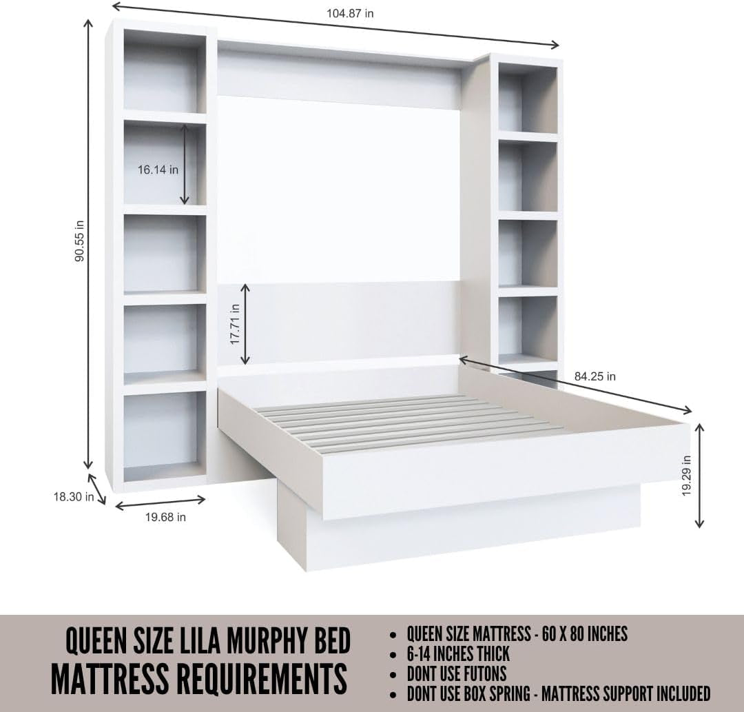 easy-lift-queen-murphy-wall-bed-in-brown-wood-grain-with-two-bookshelves