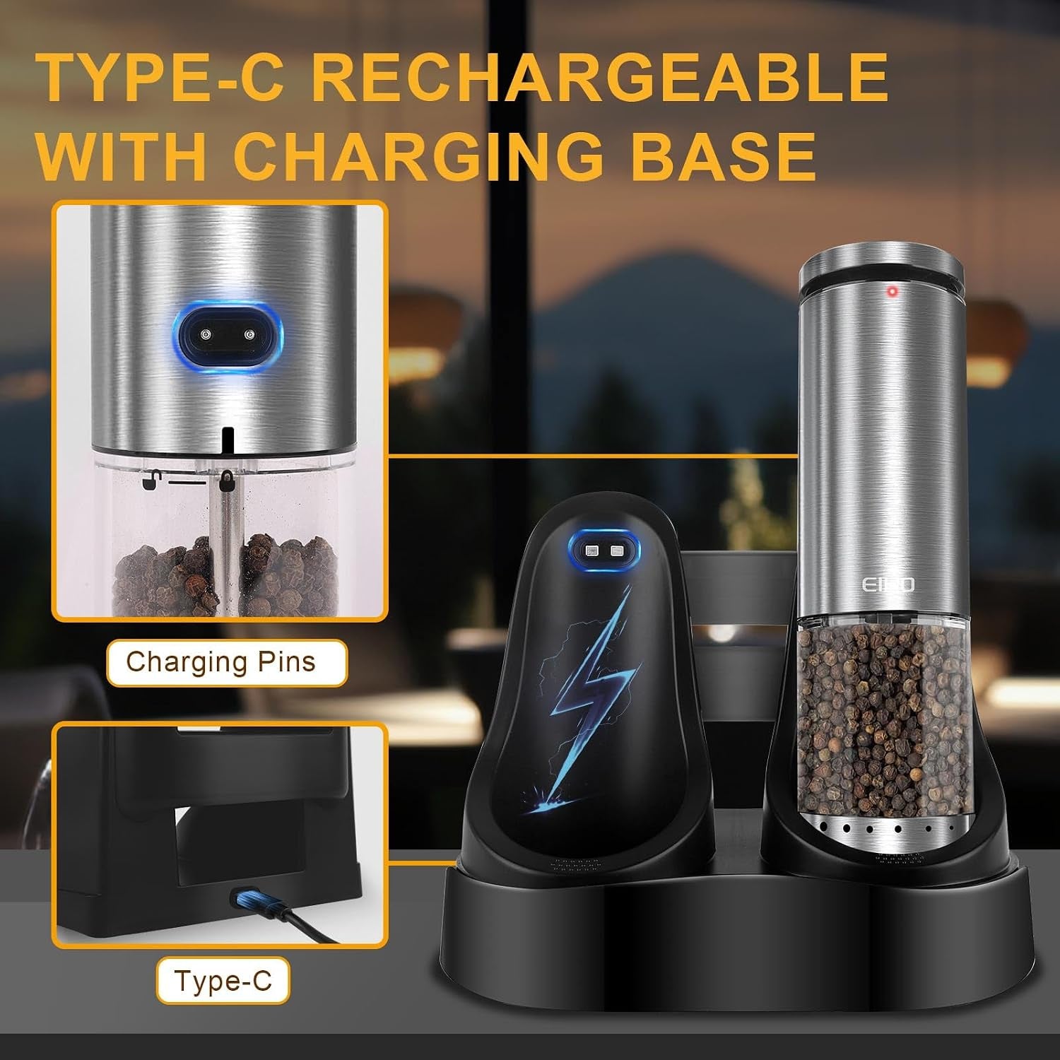 electric-salt-and-pepper-grinder-set-usb-rechargeable-upgraded-external-adjustable-coarseness-stainless-steel-automatic-salt-and-pepper-shakers-mills-with-led-light-house-warming-cooking-gifts