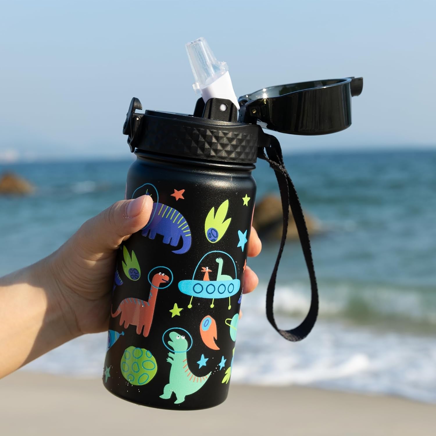 kids-water-bottle-straw-lid-14-oz-stainless-steel-travel-bottle-double-wall-vacuum-leak-proof-kids-cup-for-school-boys-girls-space-dinosaur