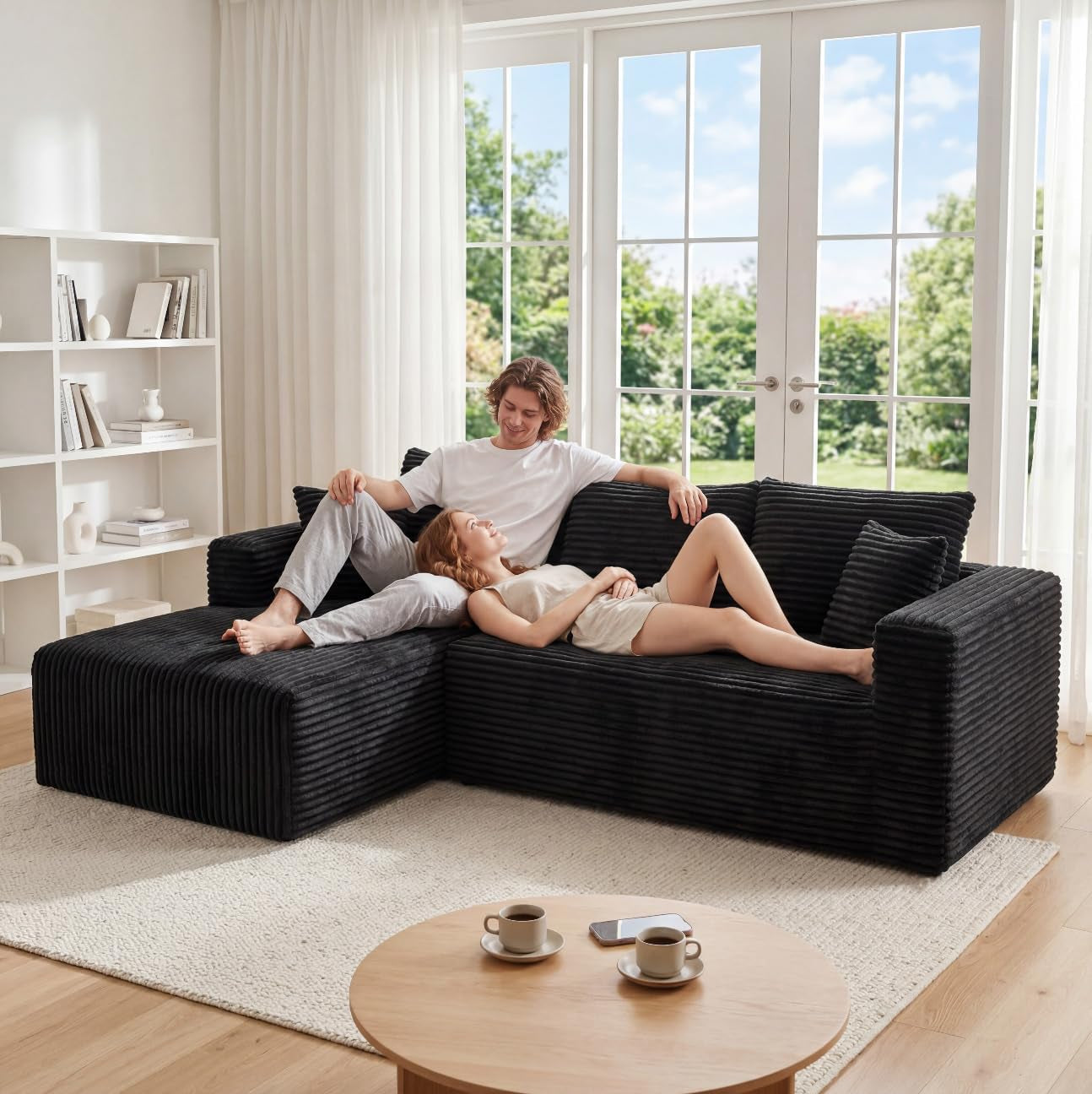 92-5-modular-sectional-sofa-l-shaped-cloud-couch-with-deep-seats-and-chaise-upholstered-corduroy-boneless-couch-for-living-room-small-space-no-need-assembly-blackleft-facing-chaise