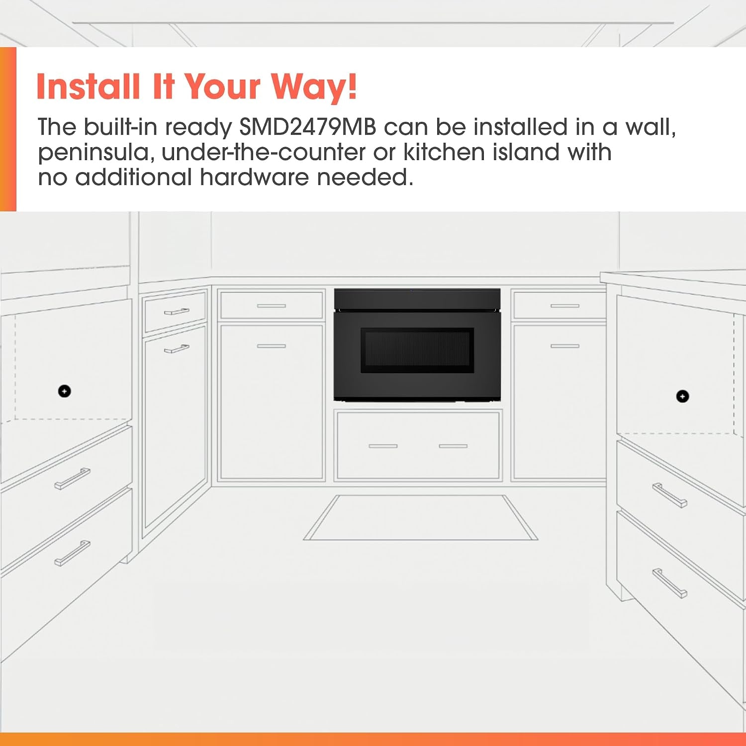 smd2479mb-smart-microwave-drawer-oven-with-easy-wave-open-24-inch-1-2-cubic-feet-950-watt-concealed-glass-touch-control-panel-compatible-with-alexa-certified-black