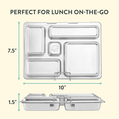 Rover Stainless Steel Bento Box Style Lunch Box for Kids with 5 Compartments – Durable, Dishwasher Safe and Bpa-Free Food Container3