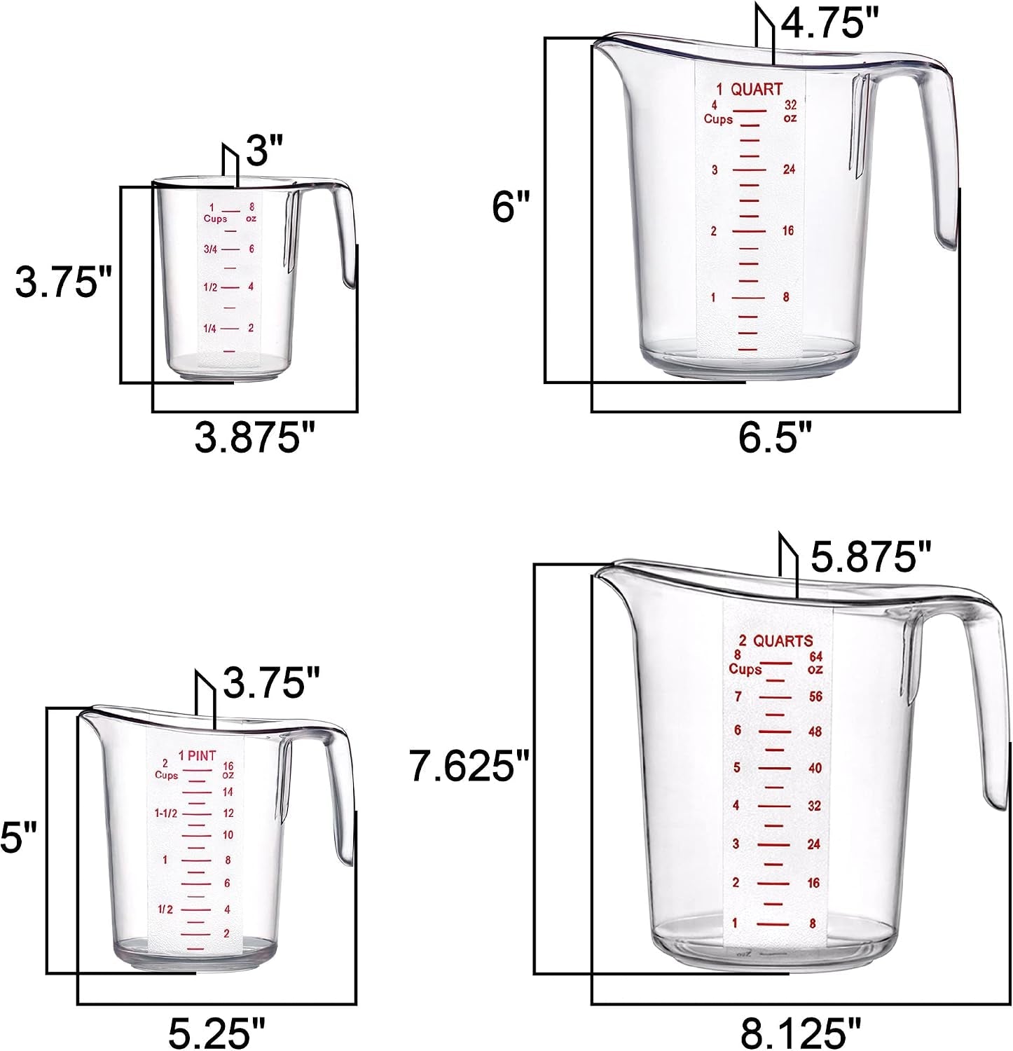melissa-plastic-measuring-cups-4-piece-set-food-grade-measuring-jugs-1-2-4-8-cup-capacity-unbreakable-stackable-dishwasher-safe-great-for-oil-vinegar-flour-and-more