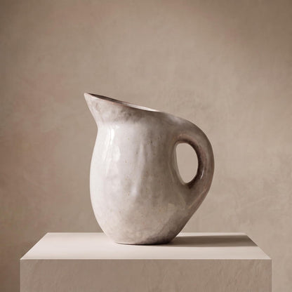 Neutral Reactive Glaze Stoneware Pitcher12