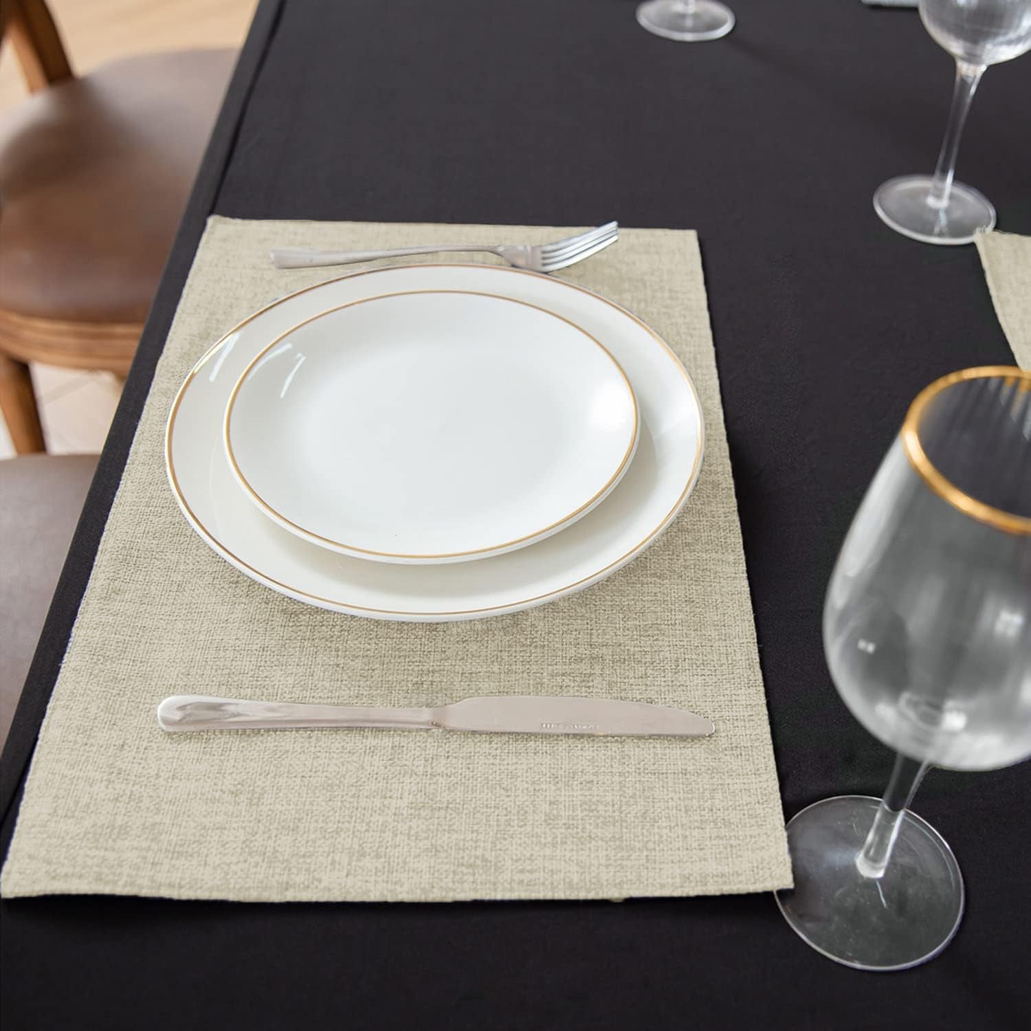 cloth-placemats-set-of-8-linen-type-fabric-placemats-machine-washable-heat-resistant-placemats-wrinkle-free-thick-polyester-kitchen-place-mats-for-dining-table-beige