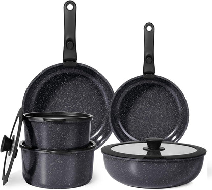 Ceramic Pots and Pans Set Non Stick, 11 Piece Nonstick Detachable Handle Cookware Sets, Non Toxic Induction Kitchen Pot and Pan with Removable Handle, Healthy RV Cookware, Dishwasher ＆Oven Safe1