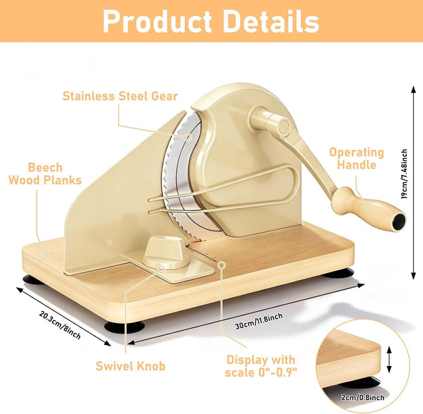 Manual Bread Slicer for Homemade Bread with 25Pcs Paper Bread Bags2