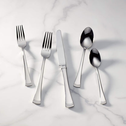 Portola 65-Piece 18/10 Silverware Set for 12, Flatware6