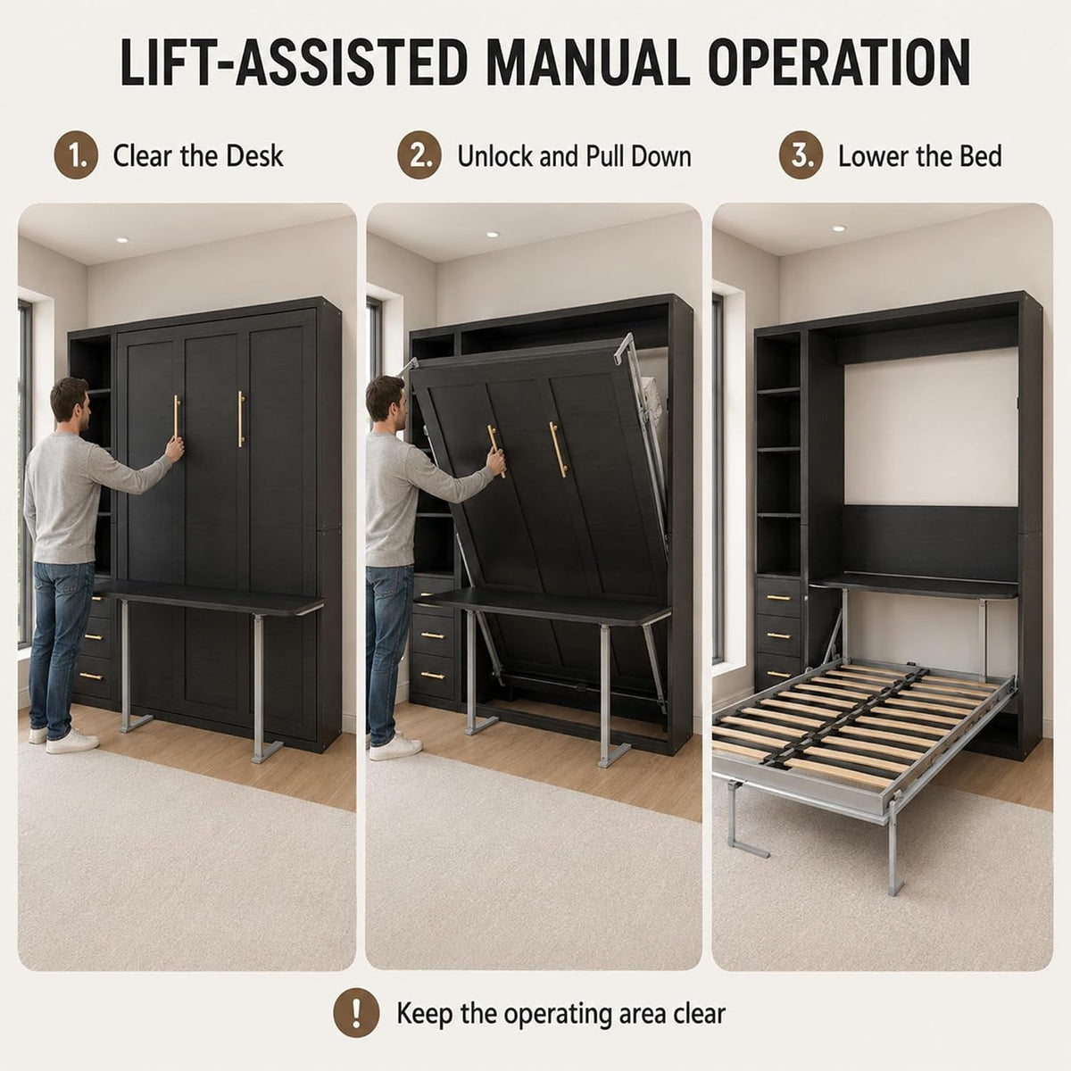 black-queen-murphy-bed-with-desk-1-storage-cabinet-3-drawers