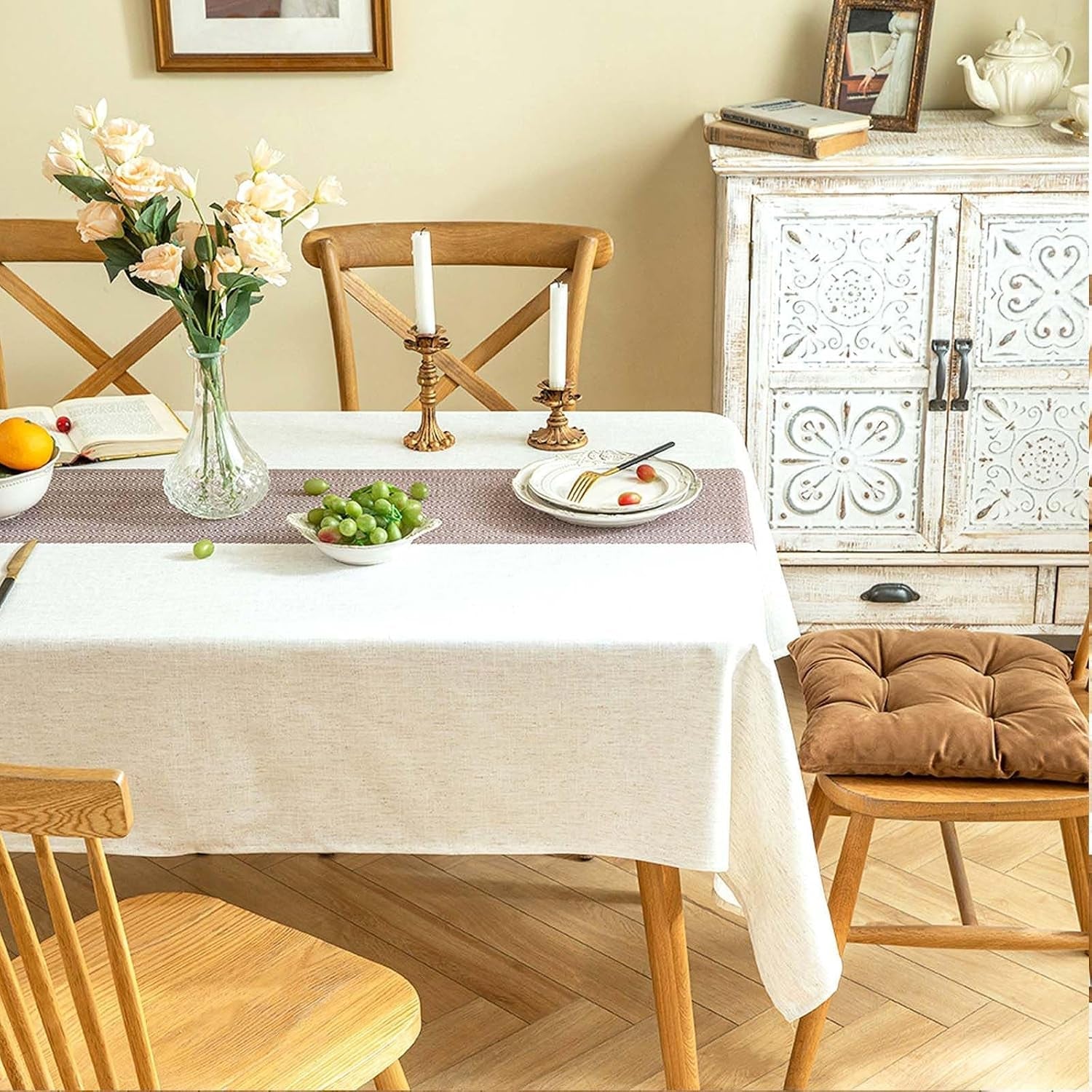 rectangle-tablecloth-cotton-linen-waterproof-table-cloth-rustic-farmhouse-table-cover-for-holiday-parties-christmas-kitchen-dining-decoration-beige-and-coffee-54-x102