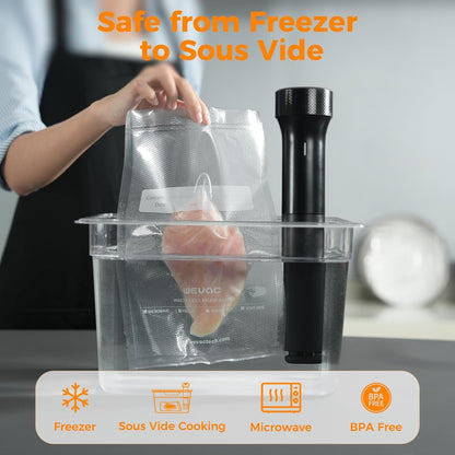 Vacuum Sealer Bags for Food 11X50 2 Rolls, Fit Food Saver Machines5