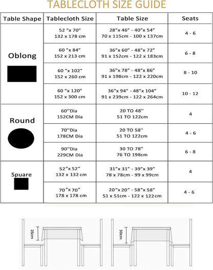 Heavy Duty Fabric Tablecloth with White Lace-Waterproof/Wrinkle Free/Stain Resistant/Oil Proof-For Dining,Indoor&Outdoor,Wedding,Holiday,White,Rectangle 60X120Inch8