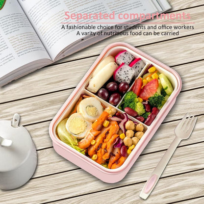 Bento Boxes for Adults - 1100 ML Bento Lunch Box for Kids Childrens with Spoon & Fork - Durable for On-The-Go Meal, Bpa-Free and Food-Safe Materials5