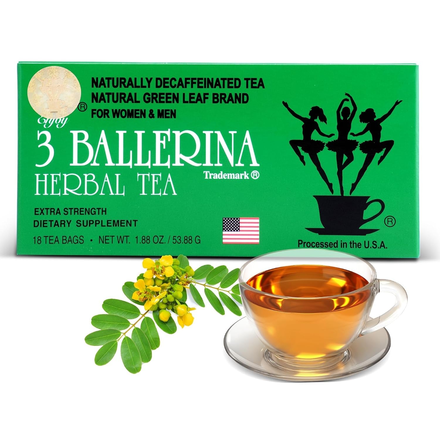 tea-dieters-drink-extra-strength-18-count-tea-bags-all-natural-caffeine-free-ballerina-herbal-tea-for-men-women-pack-of-1-processed-in-the-usa