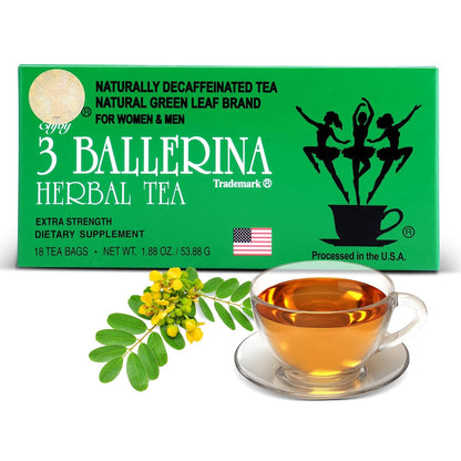 Tea Dieters Drink, Extra Strength, 18-Count Tea Bags | All-Natural & Caffeine-Free Ballerina Herbal Tea for Men & Women, Pack of 1 - Processed in the USA1