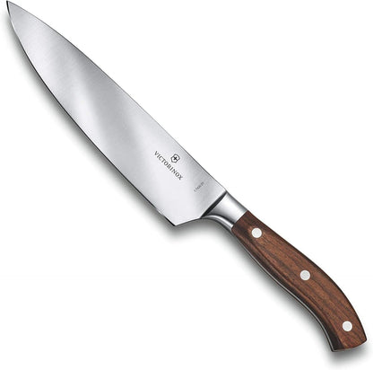 Victorinox Grand Maitre Chef'S Knife - Sharp Kitchen Knife with Straight Edge - Ergonomic Cooking Knife - Premium Kitchen Essentials - Wood Handle, 8"1