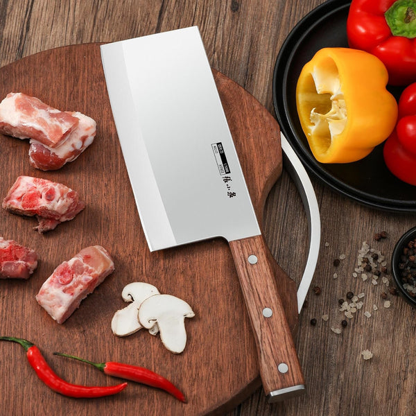 ZHANG XIAO QUAN 7.3 Inch Meat Cleaver Ultra Sharp Chinese Cleaver Knife3