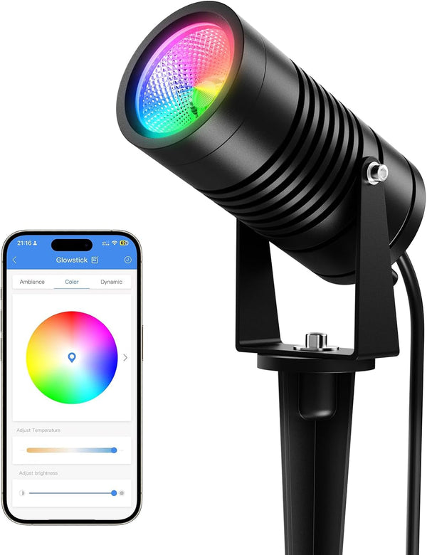 Smart Landscape Spotlights, 24V RGBCW App Control, No Adapter1