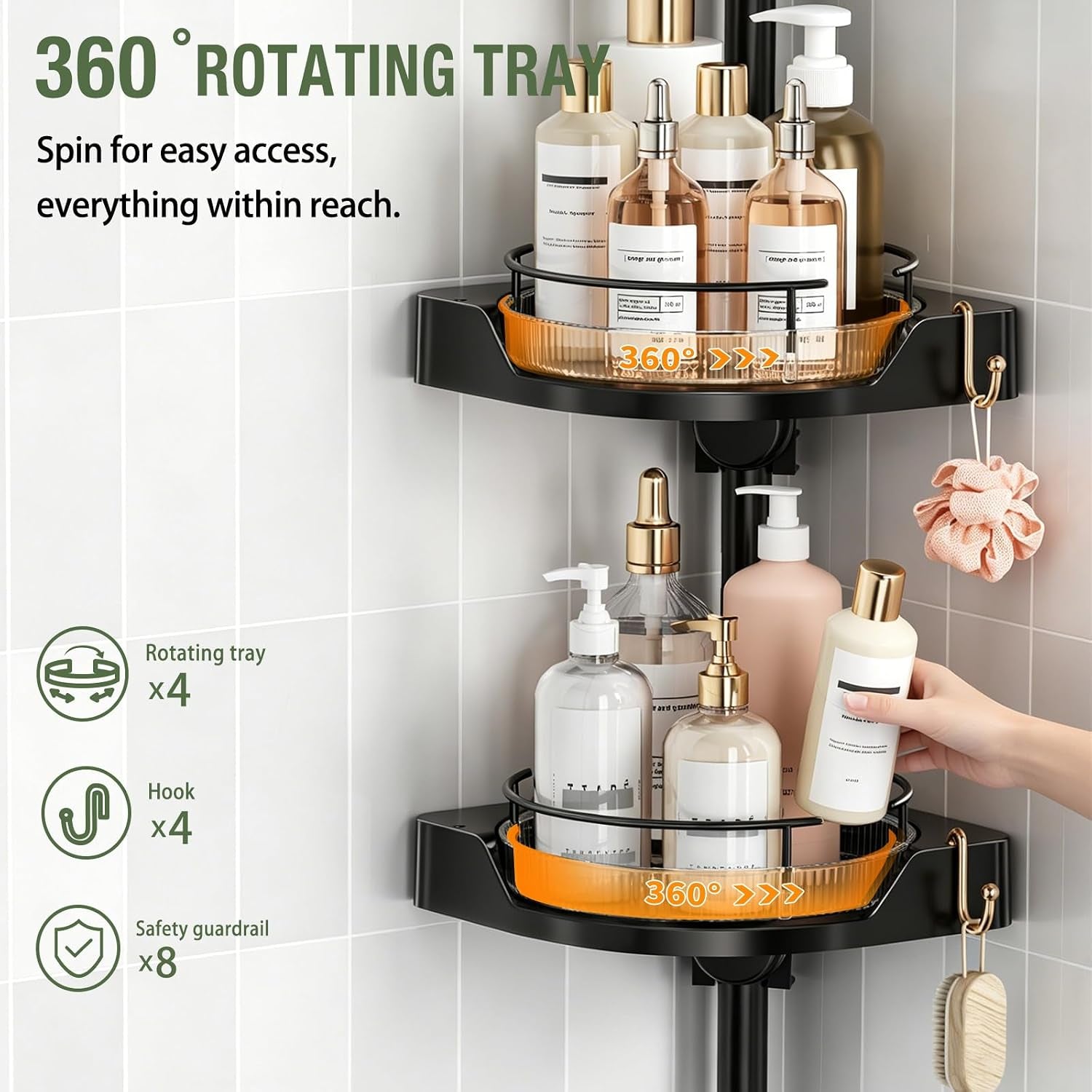 360-rotating-corner-shower-caddy-tension-pole-organizer-black