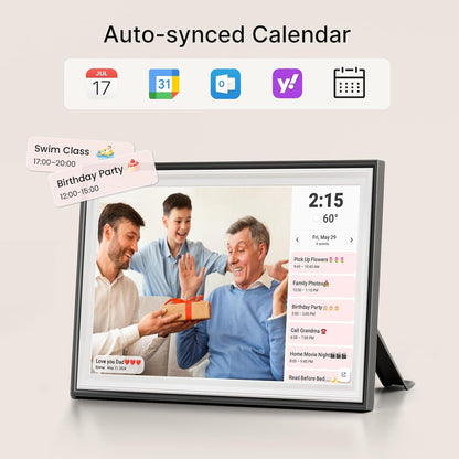 Frameo 10.1" Digital Picture Frame, Smart Wifi Digital Photo Frame with 1280X800 HD IPS Touch Screen 32GB Storage Auto-Rotate Wall Mounted, Share Photos/Videos from Phone Anywhere(Black&White)6