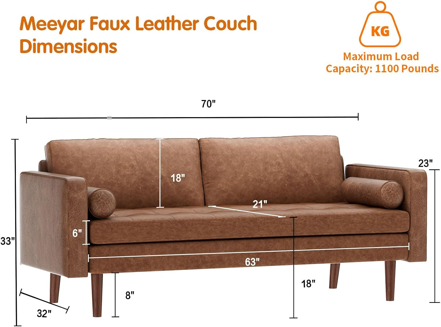 faux-leather-sofa-70-brown-leather-couch-for-living-room