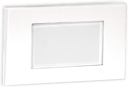 WAC Landscape Lighting, Ledme 120V LED Horizontal Diffused Indoor and Outdoor Step and Wall Light 3000K Built-In LED in White1