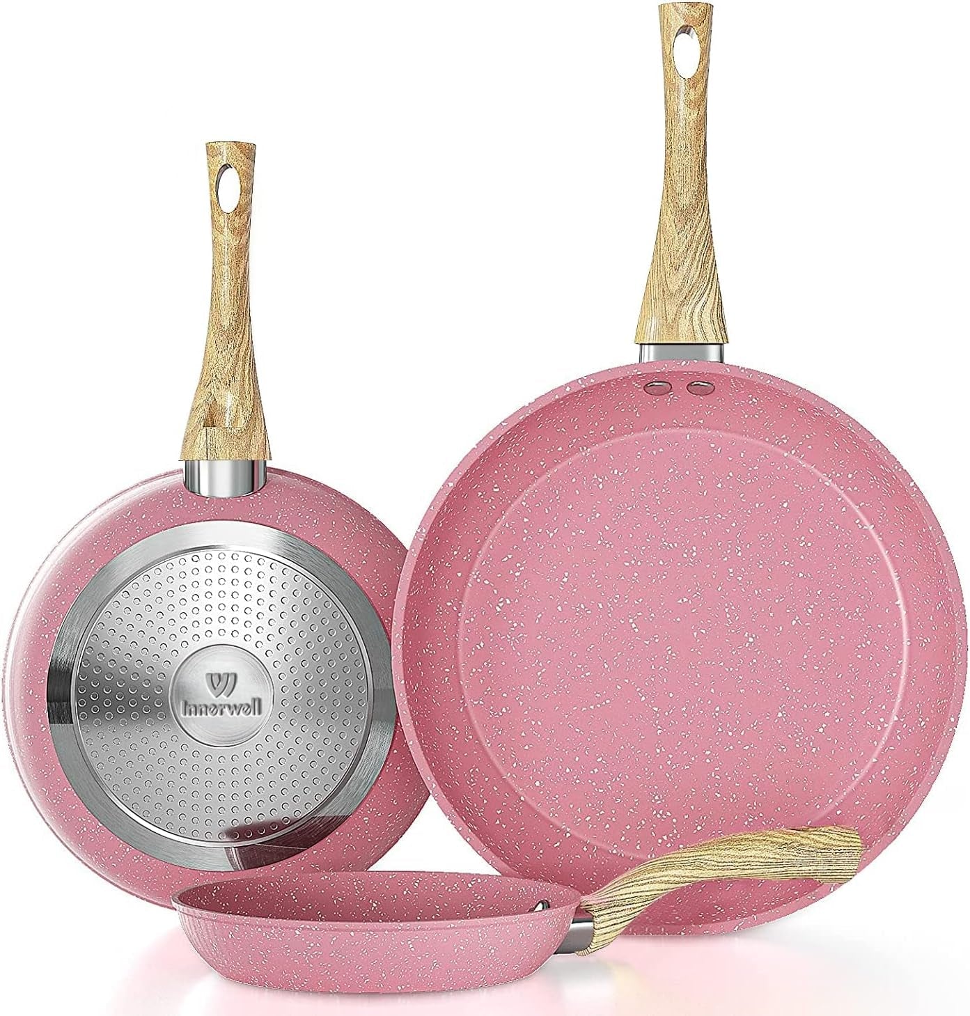 frying-pan-nonstick-set-8-9-5-11-pink-egg-pan-non-stick-fry-pan-set-pfoa-free-omelet-pan-toxin-free-skillets-stone-cookware-anti-warp-base-with-all-stove-tops-available-induction-compatible