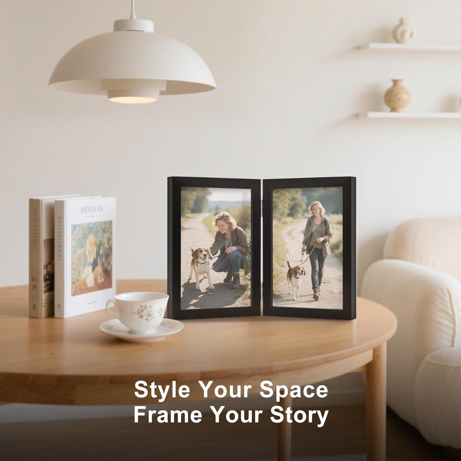 4x6-double-picture-frame-black-wooden-hinged-photo-frame