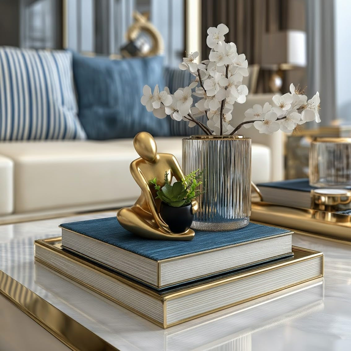modern-abstract-statue-with-removable-faux-succulents-plants-resin-figurine-home-decor-accents-coffee-table-shelf-styling-collectible-art-luxury-gift-items-woman-thinker-sculpture-gold