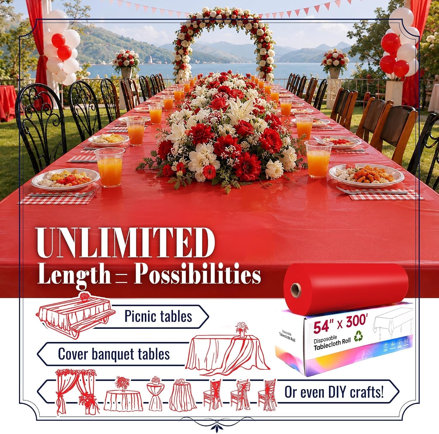 disposable-tablecloth-roll-54in-x-300ft-red-plastic-table-cloth-disposable