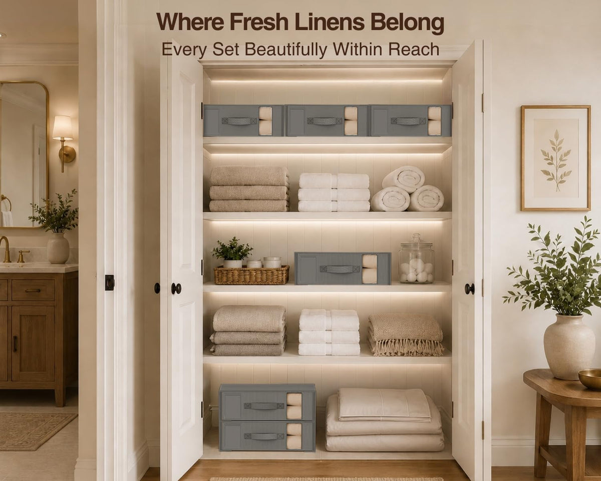 bed-sheet-organizers-and-storage-6-pack-foldable-sheet-holder-linen-closet-organizer-box-for-sheets-set-bedding-blankets-towel-king-queen-size-grey
