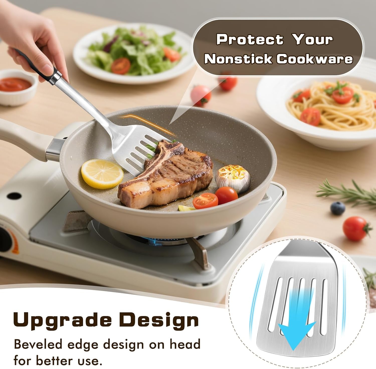 4-pcs-cooking-utensils-set-stainless-steel-kitchen-utensils-heat-resistant-metal-kitchen-tools-include-solid-slotted-turner-wok-spatula-serving-spoon-ergonomic-handle-easy-to-clean-silver