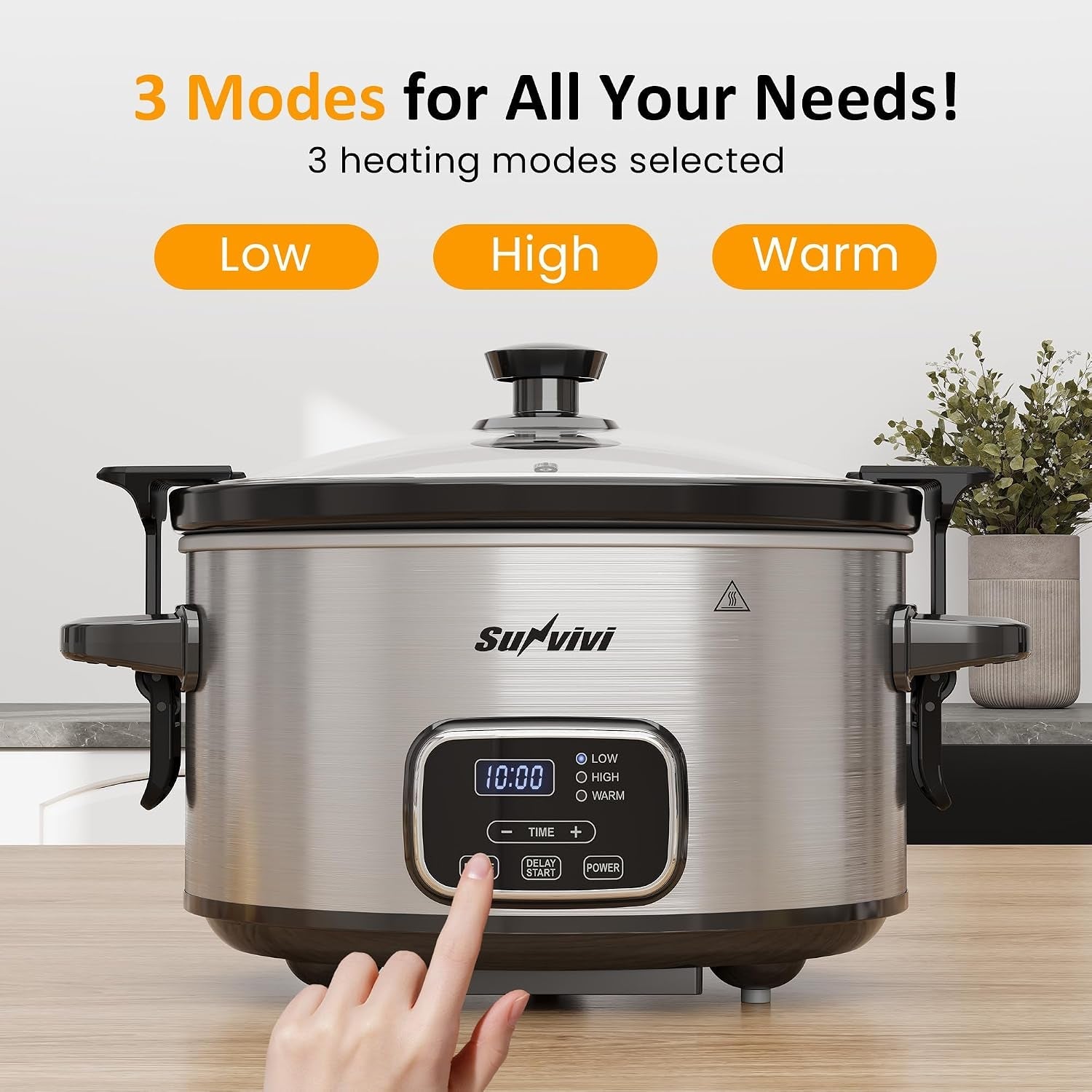4qt-programmable-slow-cooker-with-locking-lid-removable-ceramic-pot-3-heating-settings-timer-dishwasher-safe-stainless-steel