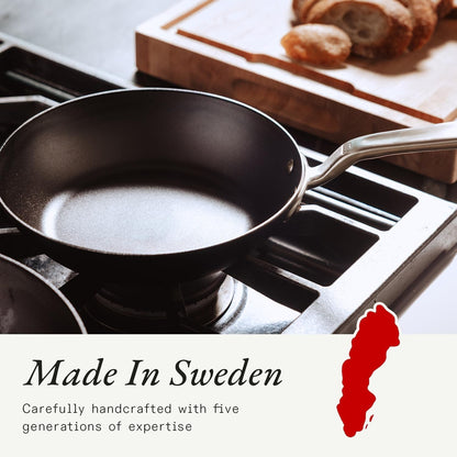 Made in Cookware - Seasoned 12" Carbon Steel Frying Pan - Professional Cookware - Crafted in Sweden - Induction Compatible8